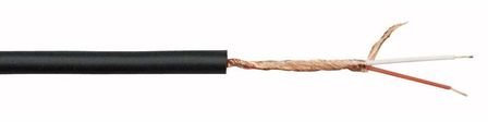 MC-206B Microphone Cable Black 6mm 100m Spool