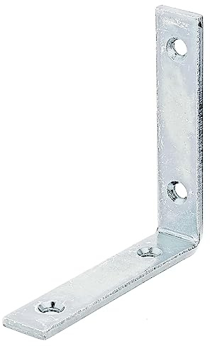 Alberts 333102 Balkenwinkel | schmal | galvanisch verzinkt, dickschichtpassiviert | 100 x 100 x 20 mm