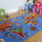 The Rug House Lehrreiche UNTERHALTSAME farbenfrohe Weltkarte Spielteppich Länder & Meere Kinderteppich 133x200cm