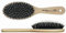 HERCULES SÄGEMANN - 9245 Paddle Brush | Pflegende Naturhaarbürste | Wildschweinborsten Bürste mit Polyamidstiften | Pflegebürste für lange Haare | Helles Holz