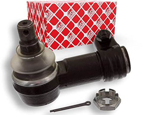 febi bilstein 46090 Winkelgelenk für Lenkhydraulikzylinder, mit Kronenmutter und Splint, 1 Stück
