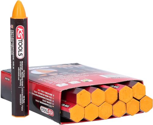 KS Tools 100.4045 Signierkreide, gelb,12er Pack