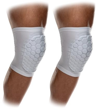 McDavid Sports Medicine 6440 Hex Knee/Elbow/Shin Pad, Small, White