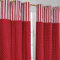 Homescapes Kindervorhang Mädchen Kinderzimmer Ösenvorhang Dekoschal Polka Dots 2er Set rot weiß 137 x 182 cm (Breite x Länge je Vorhang) 100% Reine Baumwolle