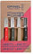 Opinel OP01626 Küchenmesser-Set, Essentials, 4-teilig, rostfrei, farbige Griffe Messer, Edelstahl, Mehrfarbig, One Size