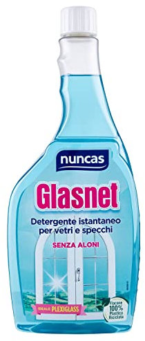 Nuncas Glasnet - Limpiador de cristales, recarga de 750 ml. Cód. F13