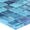 Mosafil Glasmosaik Fliesen Lafayette Blau Gestreift Wohnzimmer Badezimmer Küchenspiegel
