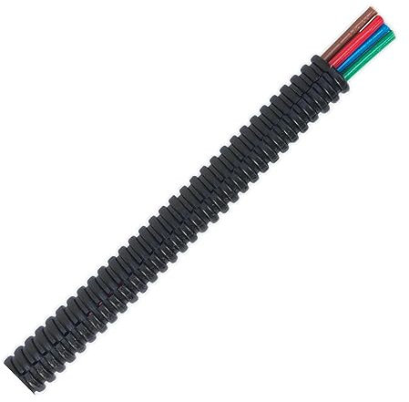Sealey CTS0710 Convoluted Cable Sleeving Split Ø7-10mm 10mtr , Black