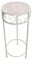 PrimoLiving Metall Blumenhocker/Beistelltisch antikweiß rund Gr. L (P-753)