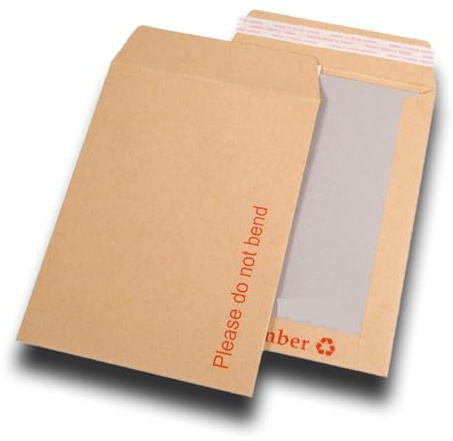 Q-Connect C4 Envelopes Board Back Peel and Seal 115gsm Manilla (Pack of 125)