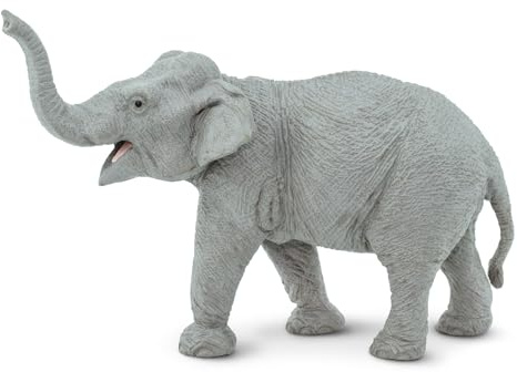 Safari Ltd Wild Wildlife – Asiatischer Elefant – Realistische handbemalte Figur Spielzeug Modell – Qualität Konstruktion aus Sicher und BPA-Freien Materialien – Für Kinder ab 3 und bis