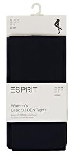 ESPRIT 50 DEN W Ti semi-opaques unis 1 paire, Collants Femme, Bleu Marine 6120-O, 38-40