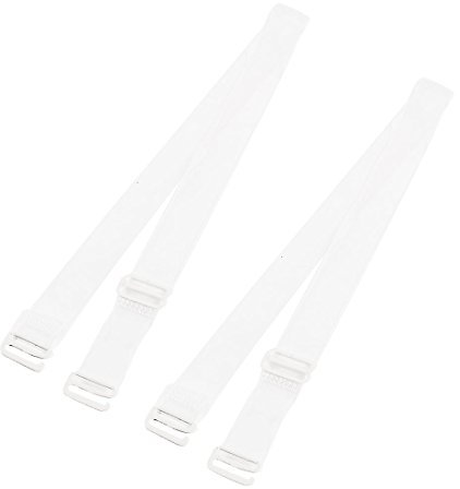 sourcing map Metal Hook 1.5cm Wide Adjutable Clear Bra Shoulder Straps for Lady