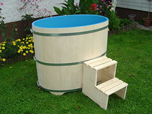 Sauna Inmersión Platillos de madera de abeto PEFC Certificados, Interior Azul revestimiento