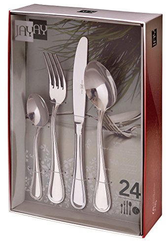 Jay Set de cubertería con 24 Piezas, 2,8 mm, Centimeters