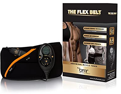 The Flex Belt Abdominal Muscle Toner , Black, 24-47