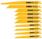 DEWALT Reciprocating Saw Blades, Bi-Metal Set with Case, 10-Piece (DW4898)