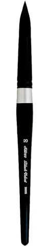 Silver Brush Limited - Pinceau Rond à Manche Court pour l’Aquarelle 3000S20 Black Velvet - Taille 20