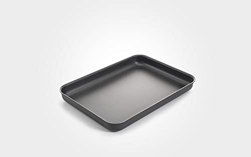 Mermaid 14 Hard Anodised Shallow Roasting Dish – UK Made Professional Naturally Non-Stick Oven Tray for Vegetables, Potatoes & Everyday Roasting (36cm x 26cm)