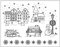 Viva Decor Clear-Stamps (Weihnachtsliches Dorf) Silikon Stempel - Prägung Stempel - DIY Dekoration stanzen - Stempel Silikon - DIY Stamp - Stempel Prägung - Made in Germany