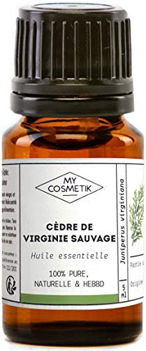 MY COSMETIK - Ätherisches Öl aus wildem Virginia-Zedernholz - HEBBD/HECT-chemotypisiert - 100% rein und natürlich - 10 ml