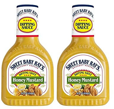 Sweet Baby Ray's Honey Mustard Dipping Sauce (Pack of 2) 14 oz Bottles