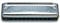 Suzuki Bluemaster MR250C diatonische Mundharmonika aus ABS, 10 Blasöffnungen, Chrom