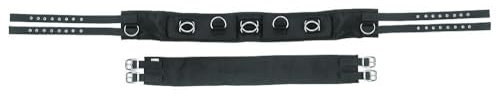 Kerbl 32339 Longiergurt, breit, 9 Ringe mit verstellbarem Bauchgurt