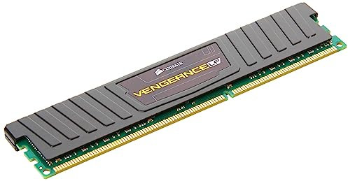 Corsair CML8GX3M1A1600C10 Vengeance Low Profile 8GB (1x8GB) DDR3 1600 Mhz CL10 XMP Performance Desktop Memory Module Black