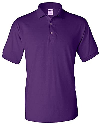 Gildan Adult DryBlend Jersey Short Sleeve Polo Shirt (2XL) (Purple)