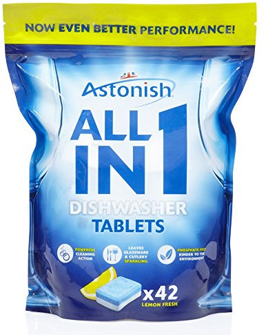 Astonish All in 1 Dishwasher Tablets Lemon 4x42's (168)