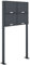 AL Briefkastensysteme 4er Standbriefkasten in Anthrazitgrau RAL 7016 als 4 Fach Briefkastenanlage DIN A4 in Postkasten Briefkasten Design modern