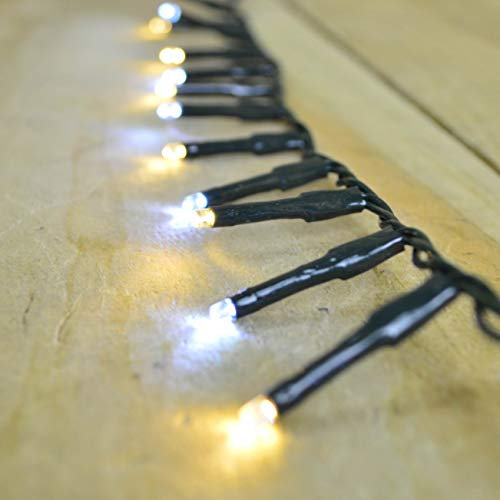 1000 LED (25m) Premier TreeBright Christmas Tree Lights White and Warm White