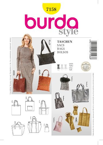 Burda Schnittmuster 7158 Taschen,Shopper,Bags,Bolsos,Sacs