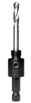 Starrett A1 Hole Saws Arbor - 14-30mm Screw Thread Hex Shank Arbor With 6.35mm High Speed Pilot Drill Bit - Quick Change Mandrel