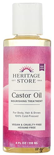 Heritage Products Castor Oil Hexane Free - 4 fl oz by Heritage Products