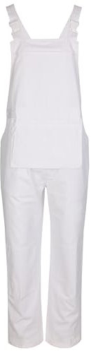 Fort - Bib 'N' Brace - 44W- White - Men's Workwear - Comfortable, Durable Painters & Decorators Overalls