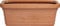 OEM SYSTEMS Vaso Rettangolare Festonato Maxi misura 80 Cm colore Terracotta Doppio Bordo