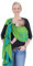 Hoppediz Ring-Sling, Baby-Tragetuch ab Geburt, 100 % schadstoffgeprüfte Baumwolle, Design Los Angeles türkis