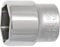 Unior URT837 Flat Suspension Service Socket - 26mm, Chrome (624215)