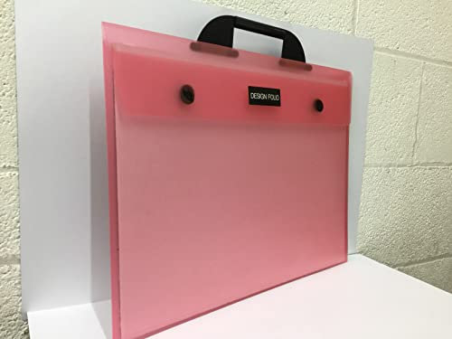 Westfolio Art Portfolio Folder Raspberry A3, 100 Sheet Capacity, Carry Case Bag For Art, Painting Keeps Paper Flat For Travel