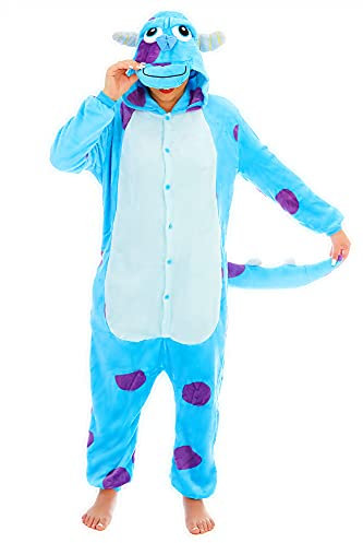 Everglamour 5055601172163 Onesie/Body Suit, Unisex-Adult, Blue, Medium