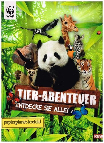 WWF Tier-Abenteuer Entdecke sie alle REWE, komplett, Sticker-Album