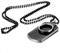 JewelryWe Personalisierte Schmuck Herren Halskette, Militärischen Ring Erkennungsmarken Armee Stil Dog Tag Anhänger mit 70cm Kette, Schwarz Silber, mit kostenlos Gravur