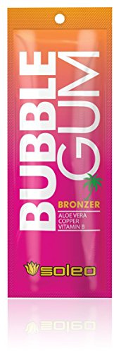Soleo Bubble Gum bronzing sunbed tanning lotion cream (15ml sachet)