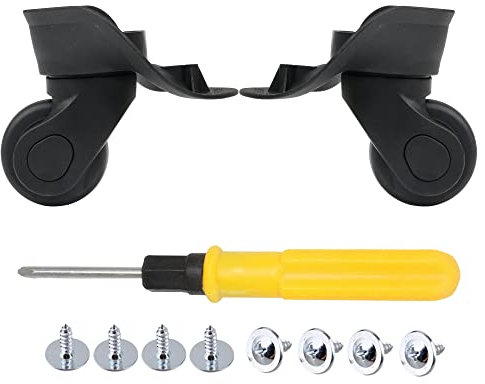 BQLZR Gepäckraum Universalrad Gepäckraum Rollen Ersatzrad links und rechts schwarz Kunststoff