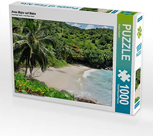 CALVENDO Puzzle ANSE Major auf Mahé | 1000 Teile Lege-Größe 64 x 48 cm Foto-Puzzle für glückliche Stunden