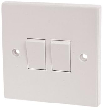 DENCON Switch 10A 2 Gang 2 Way