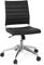 hjh OFFICE 720002 Bürostuhl Trisha Kunstleder Schwarz moderner Drehstuhl ohne Armlehnen, höhenverstellbar