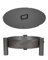 Farm Cook Brasero Pan 33 acier unbehandelt avec couvercle en trois tailles Ø 60 cm gris
